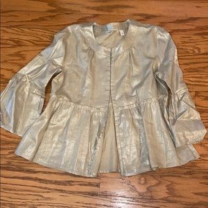 Population Gold Women’s Long-Sleeve Clasp Top